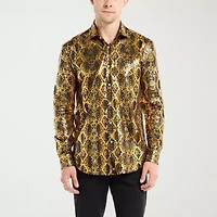 Opposuits Shiny Snake Mens Super Mario Long Sleeve Dress Shirt