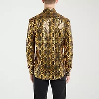 Opposuits Shiny Snake Mens Super Mario Long Sleeve Dress Shirt