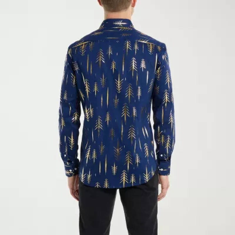 Opposuits Terrific Tree Mens Long Sleeve Dress Shirt