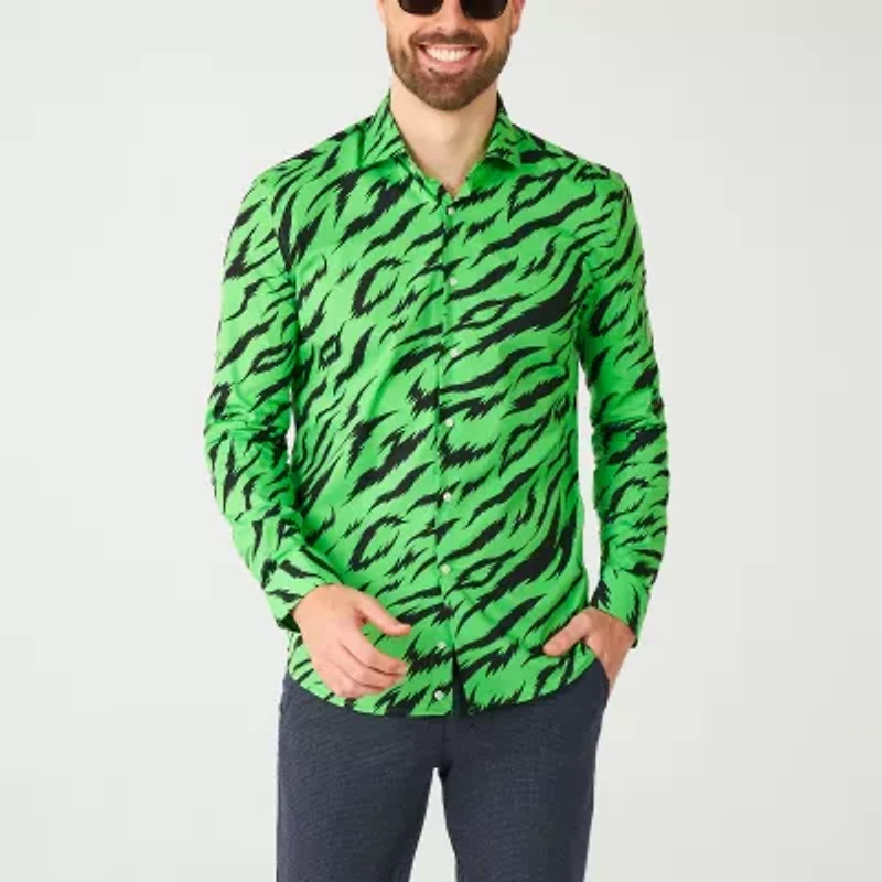 Opposuits Wild Animal Mens Long Sleeve Dress Shirt