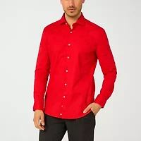 Opposuits Chirstmas Icons Mens Long Sleeve Dress Shirt