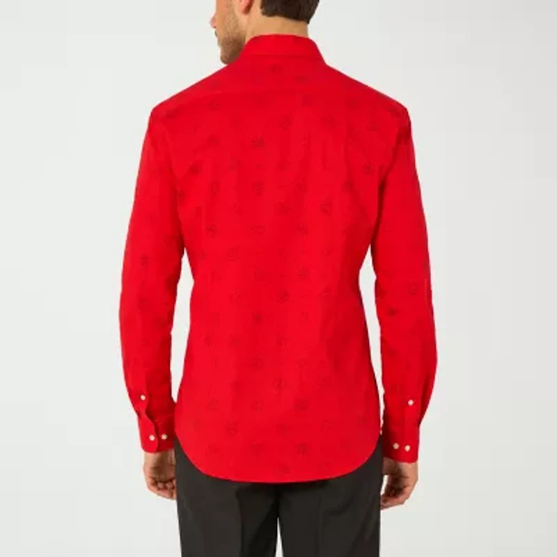 Opposuits Chirstmas Icons Mens Long Sleeve Dress Shirt