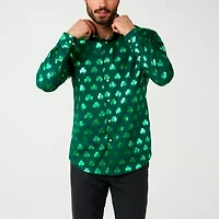 Opposuits Shiny Shamrock Mens Long Sleeve Dress Shirt