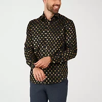 Opposuits Shiny Polka Dot Mens Long Sleeve Dress Shirt