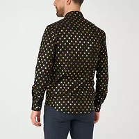 Opposuits Shiny Polka Dot Mens Long Sleeve Dress Shirt