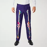 Suitmeister Sugar Skull Mens 3-pc. Suit Set