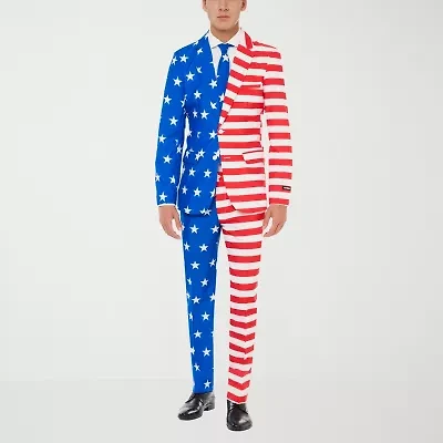 Suitmeister Usa Flag Mens 3-pc. Suit Set