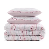 Gaiam Microfiber Percale 3 Piece Comforter