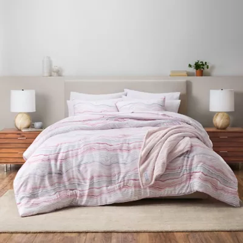 Gaiam Microfiber Percale 3 Piece Comforter