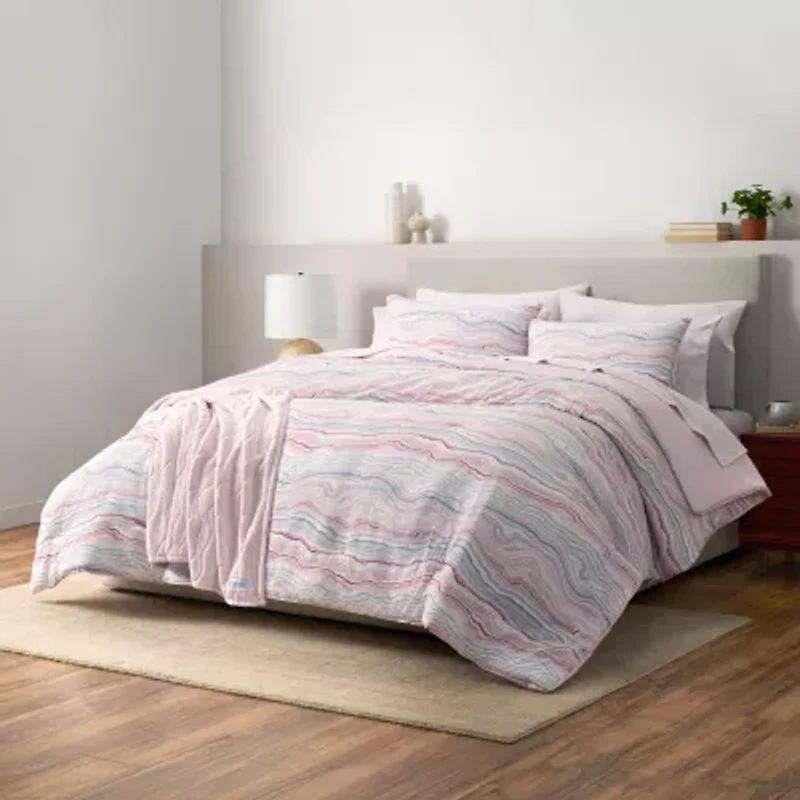 Gaiam Microfiber Percale 3 Piece Comforter