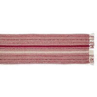 Design Imports Barn Red Braided Stripe Table Runner