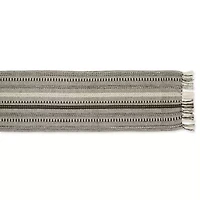 Design Imports Dark Brown Braided Stripe Table Runner