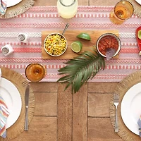 Design Imports Spice Braided Stripe Table Runner