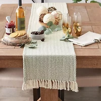 Design Imports Artichoke Chevron Table Runner