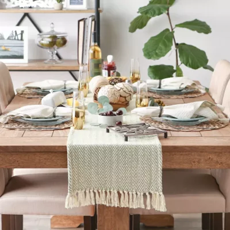Design Imports Artichoke Chevron Table Runner