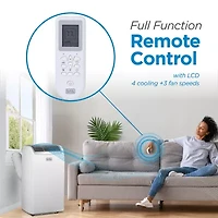 Black+Decker Btu Portable Air Conditioner With Remote Control White