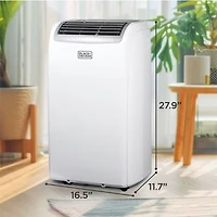 Black+Decker 14000 Btu Portable Air Conditioner With Remote Control White