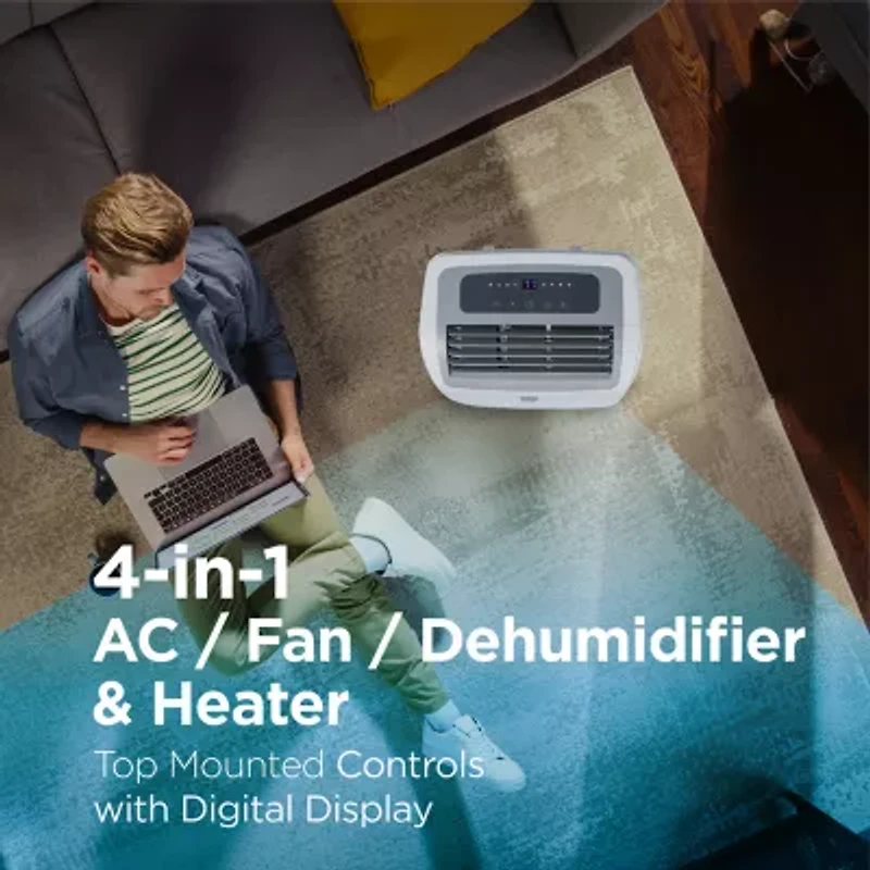 Black+Decker 10,000 BTU SACC/CEC (14,000 BTU ASHRAE) Portable Air Conditioner With Heat and Remote Control