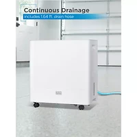 Black+Decker 4500 Sq. Ft. Dehumidifier For Large Spaces/Basements Energy Star Certified BD50MWSA
