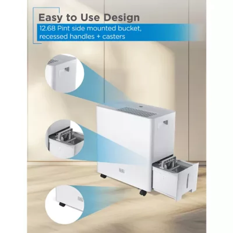 Black+Decker 4500 Sq. Ft. Dehumidifier For Large Spaces/Basements Energy Star Certified BD50MWSA