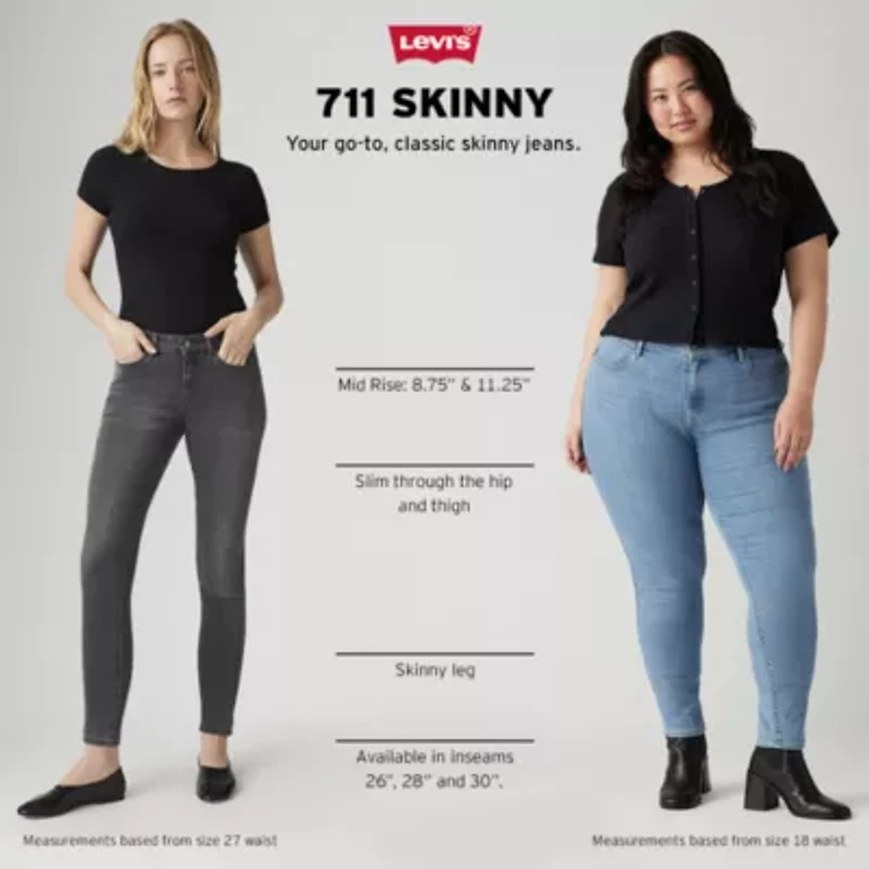 Levi's® Womens Plus Mid Rise 711™ Skinny Ankle Jean