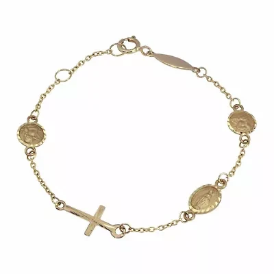 14K Gold 5 1/2" Children Charm Bracelet