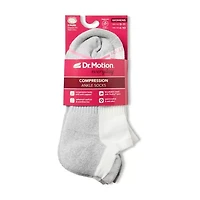 Dr.Motion Womens 2 Pair Low Cut Socks
