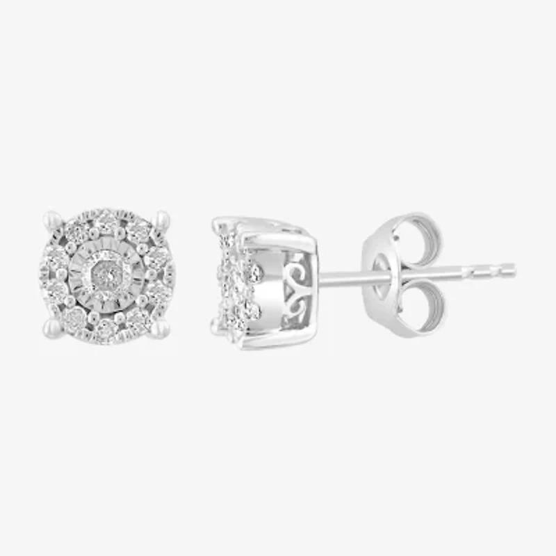 Effy  Womens 1/2 CT. T.W. Natural White Diamond Sterling Silver Round 2-pc. Jewelry Set