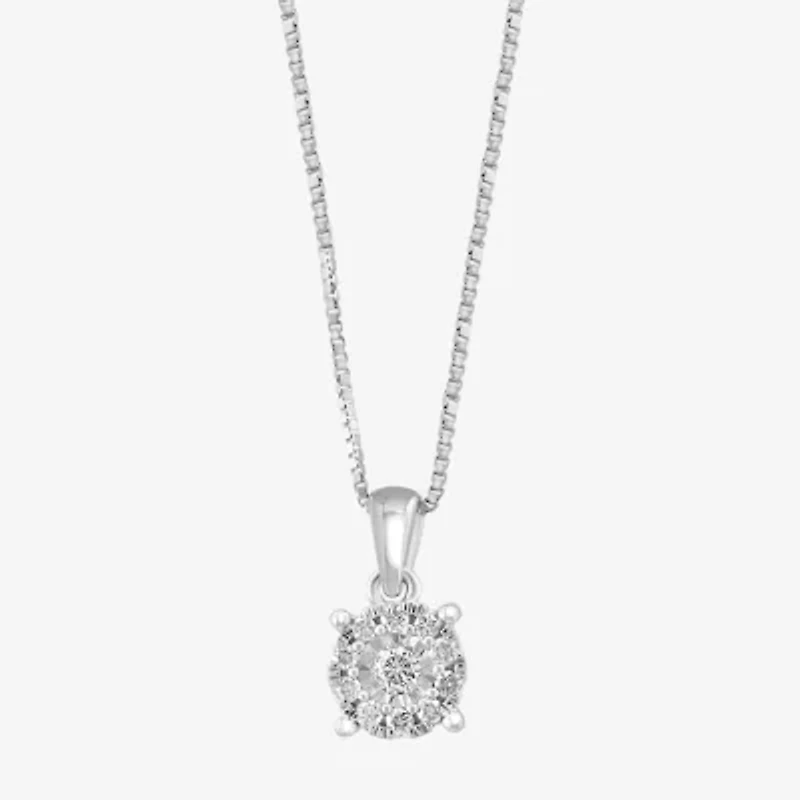 Effy  Womens 1/2 CT. T.W. Natural White Diamond Sterling Silver Round 2-pc. Jewelry Set