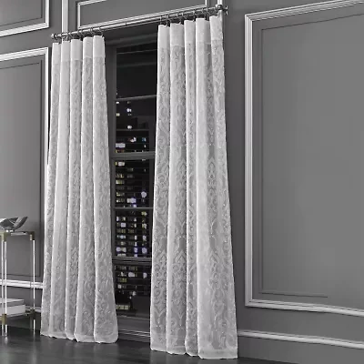 Queen Street Lafayette Rod Pocket Sheer Single Curtain Panel