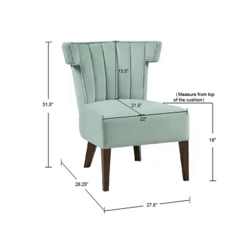 Madison Park Rile Armless Slipper Chair