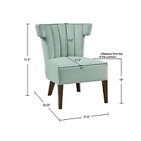 Madison Park Rile Armless Slipper Chair