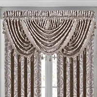 Queen Street Sarah Rod Pocket Waterfall Valance