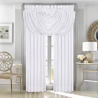 Five Queens Court Mackay Rod Pocket Light-Filtering Set of 2 Curtain Panel