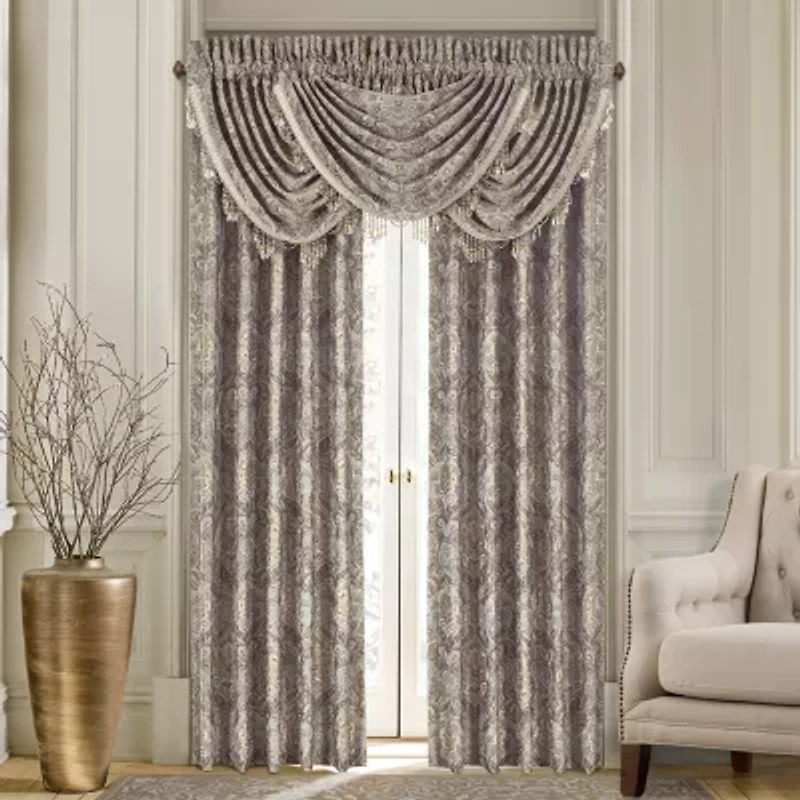 Queen Street Paulina Rod Pocket Light-Filtering Set of 2 Curtain Panel