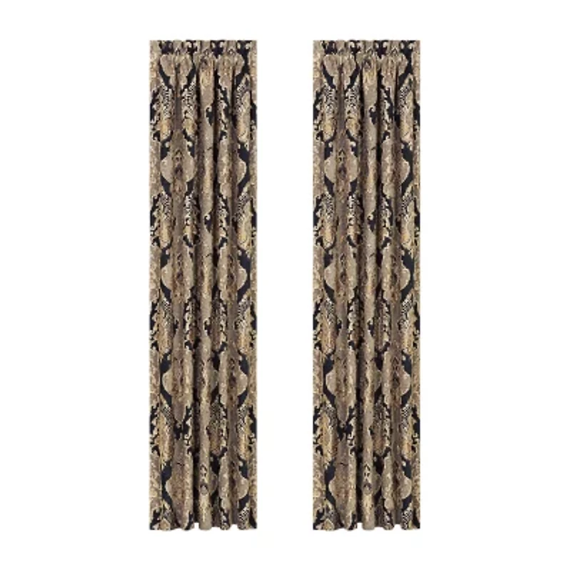 Queen Street Brooke Rod Pocket Light-Filtering Set of 2 Curtain Panel