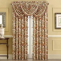 Five Queens Court August Rod Pocket Light-Filtering Set of 2 Curtain Panel