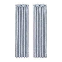 Queen Street Madeline Rod Pocket Light-Filtering Set of 2 Curtain Panel