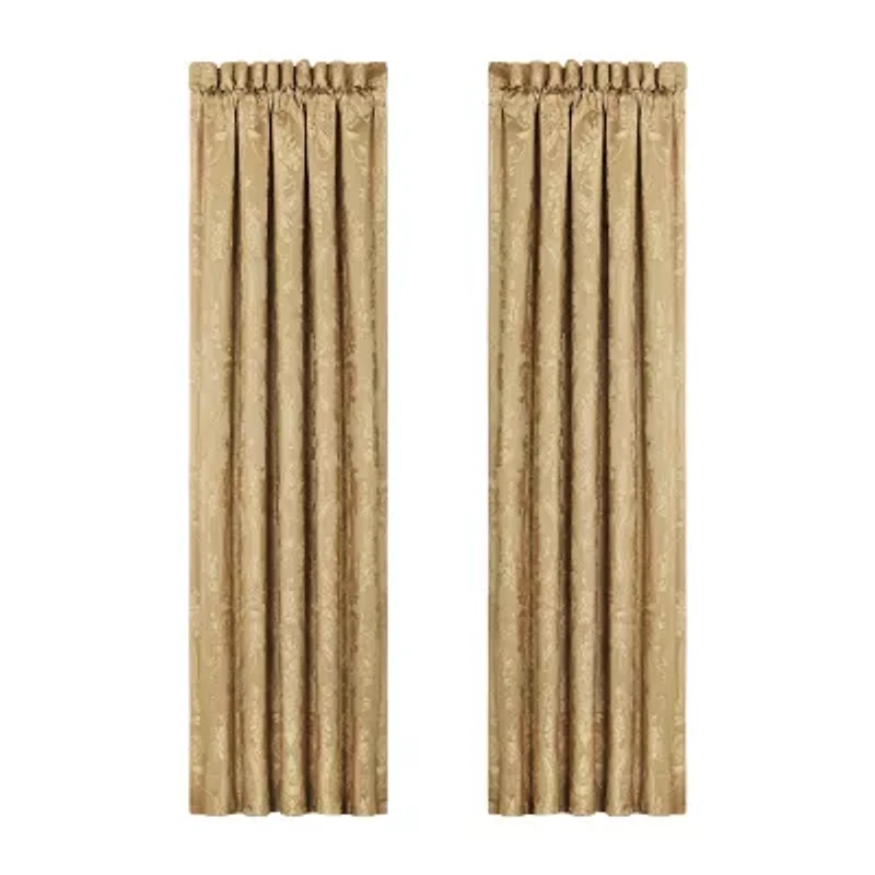 Queen Street Neopolitano Rod Pocket Light-Filtering Set of 2 Curtain Panel