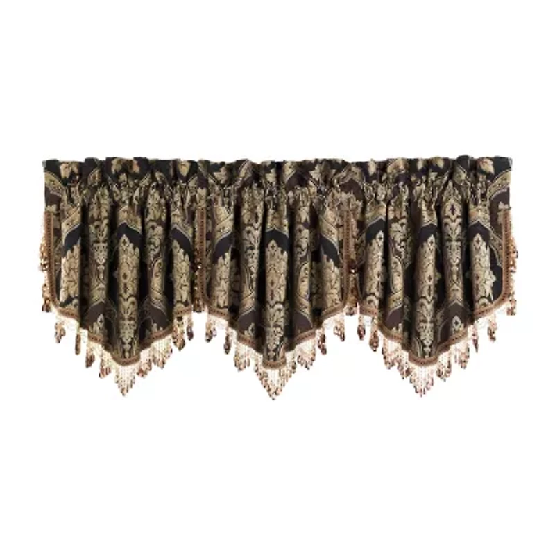 Five Queens Court Reilly Rod Pocket Ascot Valance