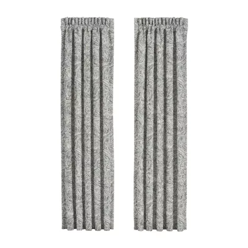 Queen Street Garrison Rod Pocket Light-Filtering Set of 2 Curtain Panel