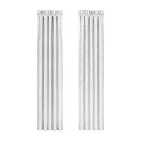 Queen Street Britney Rod Pocket Light-Filtering Set of 2 Curtain Panel