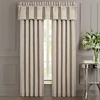 Five Queens Court Beaumont Rod Pocket Light-Filtering Set of 2 Curtain Panel