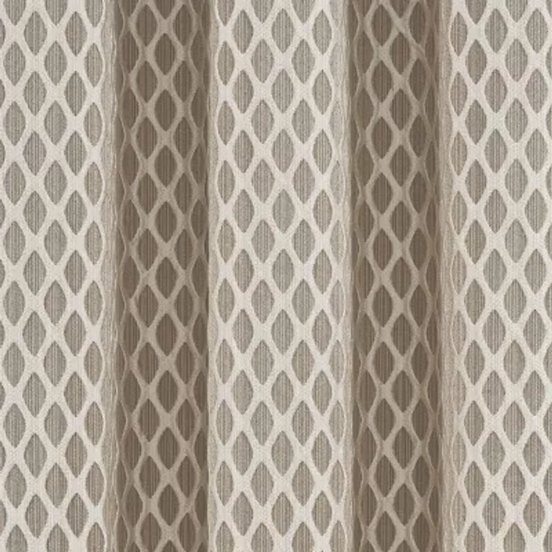 Five Queens Court Beaumont Rod Pocket Light-Filtering Set of 2 Curtain Panel