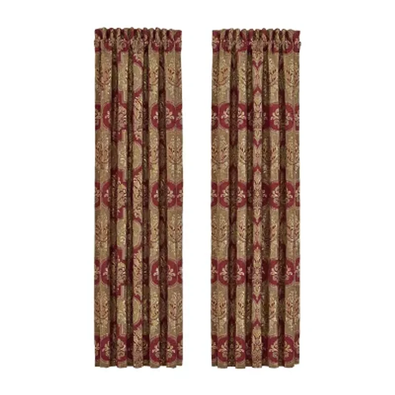 Queen Street Matilda Rod Pocket Light-Filtering Set of 2 Curtain Panel