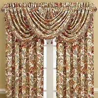 Five Queens Court August Rod Pocket Waterfall Valance
