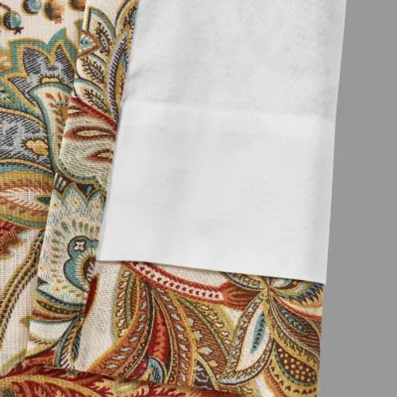 Five Queens Court August Rod Pocket Light-Filtering Set of 2 Curtain Panel