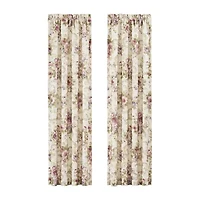 Royal Court Chambord Rod Pocket Light-Filtering Set of 2 Curtain Panel