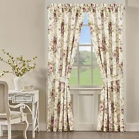 Royal Court Chambord Rod Pocket Light-Filtering Set of 2 Curtain Panel