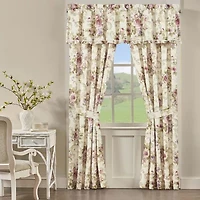 Royal Court Chambord Rod Pocket Light-Filtering Set of 2 Curtain Panel